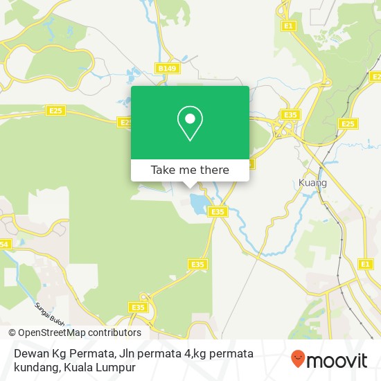 Dewan Kg Permata, Jln permata 4,kg permata kundang map