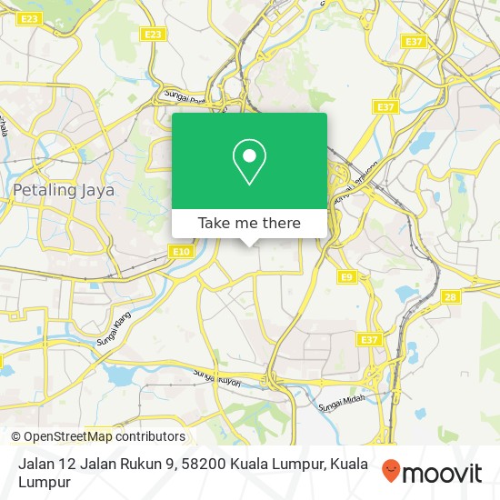 Peta Jalan 12 Jalan Rukun 9, 58200 Kuala Lumpur