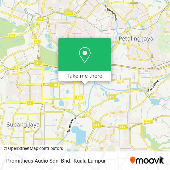 Promitheus Audio Sdn. Bhd. map