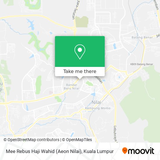 Peta Mee Rebus Haji Wahid (Aeon Nilai)