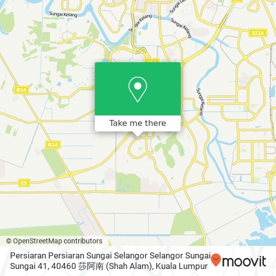Persiaran Persiaran Sungai Selangor Selangor Sungai Sungai 41, 40460 莎阿南 (Shah Alam) map