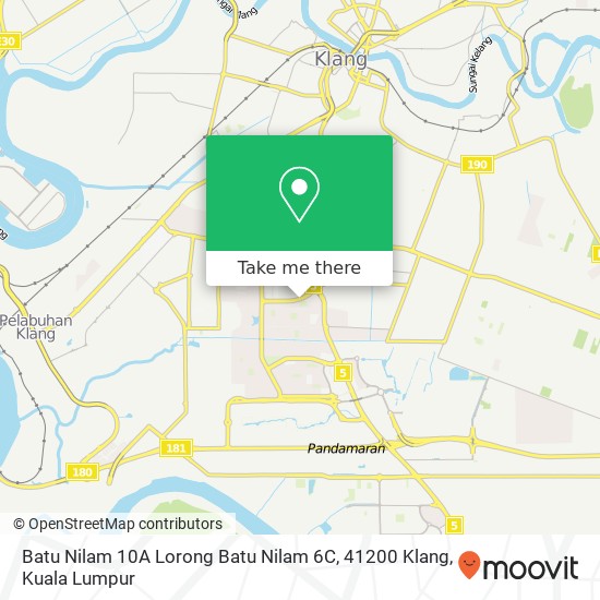 Batu Nilam 10A Lorong Batu Nilam 6C, 41200 Klang map