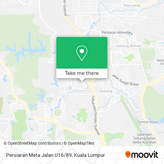 Persiaran Meta Jalan U16/89 map