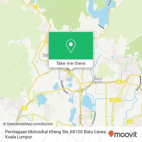 Perniagaan Motosikal Kheng Sin, 68100 Batu Caves map
