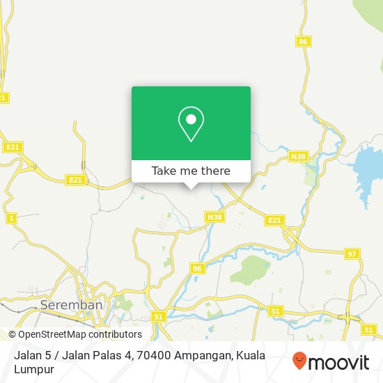 Jalan 5 / Jalan Palas 4, 70400 Ampangan map