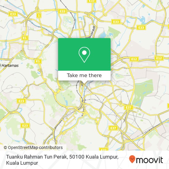 Tuanku Rahman Tun Perak, 50100 Kuala Lumpur map