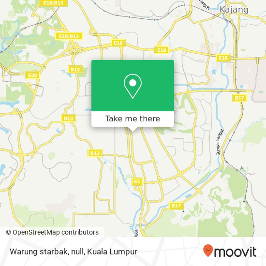 Warung starbak, null map