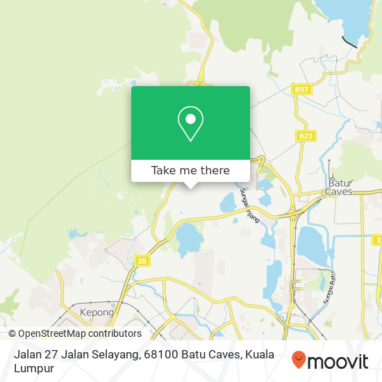 Peta Jalan 27 Jalan Selayang, 68100 Batu Caves