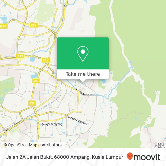 Jalan 2A Jalan Bukit, 68000 Ampang map