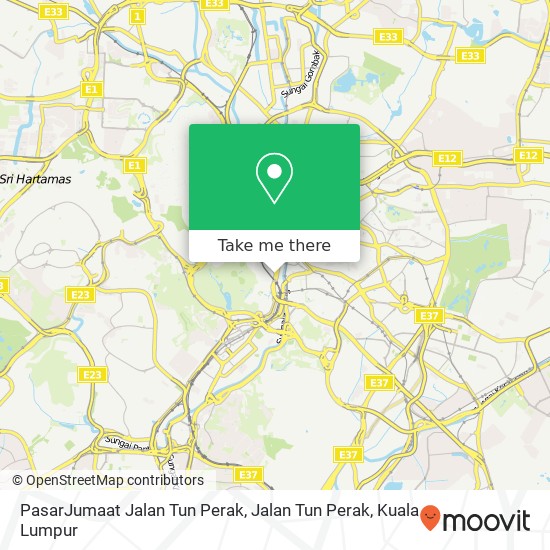 PasarJumaat Jalan Tun Perak, Jalan Tun Perak map