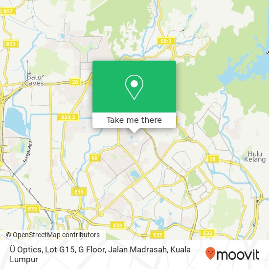 Peta Ü Optics, Lot G15, G Floor, Jalan Madrasah