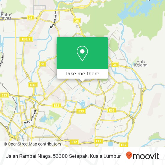 Peta Jalan Rampai Niaga, 53300 Setapak