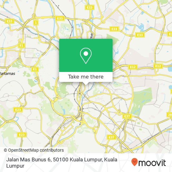 Jalan Mas Bunus 6, 50100 Kuala Lumpur map