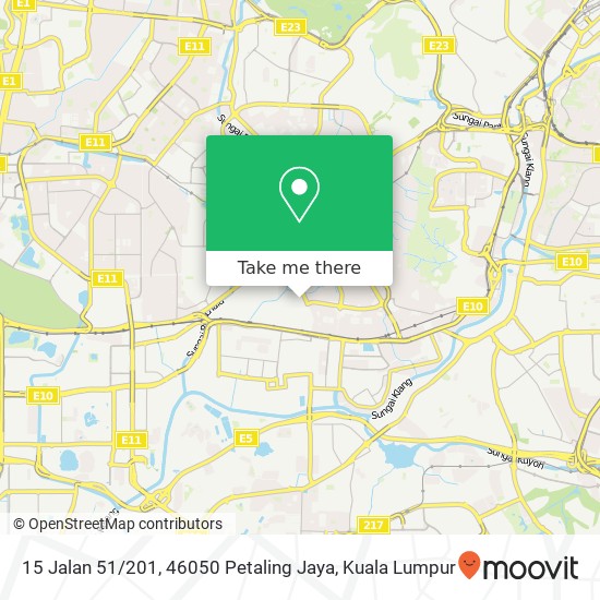 Peta 15 Jalan 51 / 201, 46050 Petaling Jaya