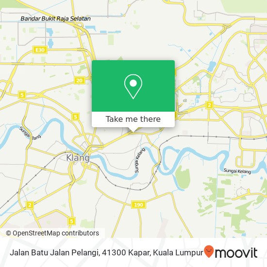 Jalan Batu Jalan Pelangi, 41300 Kapar map