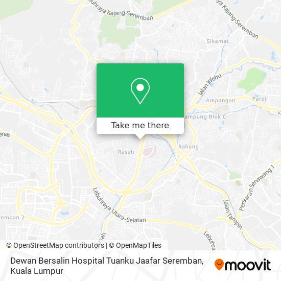 Peta Dewan Bersalin Hospital Tuanku Jaafar Seremban