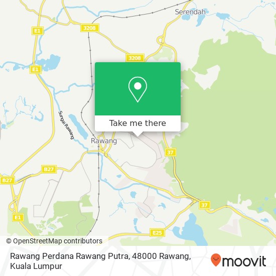 Peta Rawang Perdana Rawang Putra, 48000 Rawang