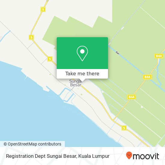 Registration Dept Sungai Besar map