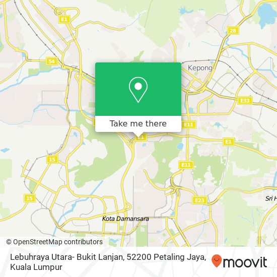 Peta Lebuhraya Utara- Bukit Lanjan, 52200 Petaling Jaya