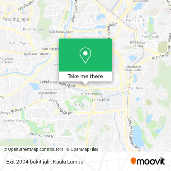 Exit 2004 bukit jalil map