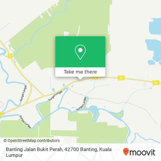 Peta Banting Jalan Bukit Perah, 42700 Banting