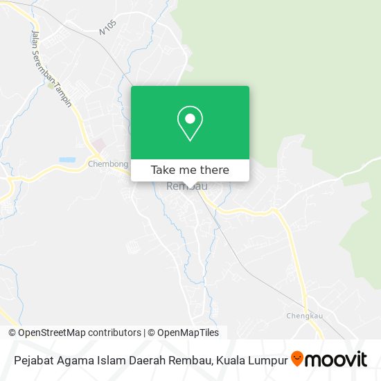 Peta Pejabat Agama Islam Daerah Rembau