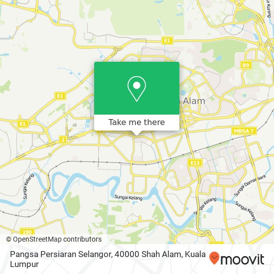 Pangsa Persiaran Selangor, 40000 Shah Alam map