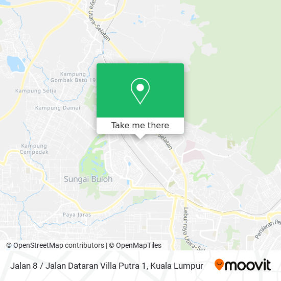 Jalan 8 / Jalan Dataran Villa Putra 1 map