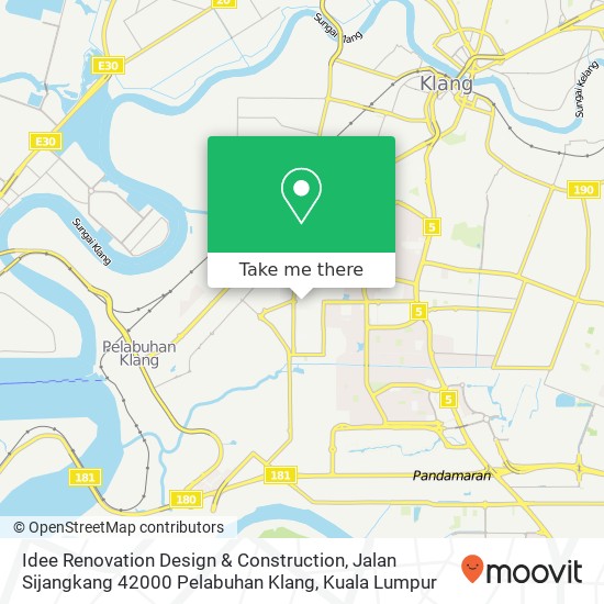 Idee Renovation Design & Construction, Jalan Sijangkang 42000 Pelabuhan Klang map