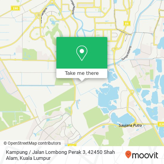 Peta Kampung / Jalan Lombong Perak 3, 42450 Shah Alam