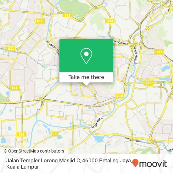 Jalan Templer Lorong Masjid C, 46000 Petaling Jaya map