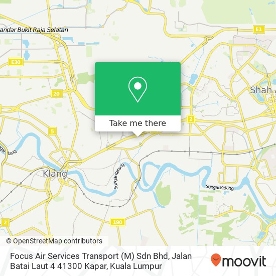 Focus Air Services Transport (M) Sdn Bhd, Jalan Batai Laut 4 41300 Kapar map