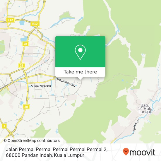 Jalan Permai Permai Permai Permai Permai 2, 68000 Pandan Indah map