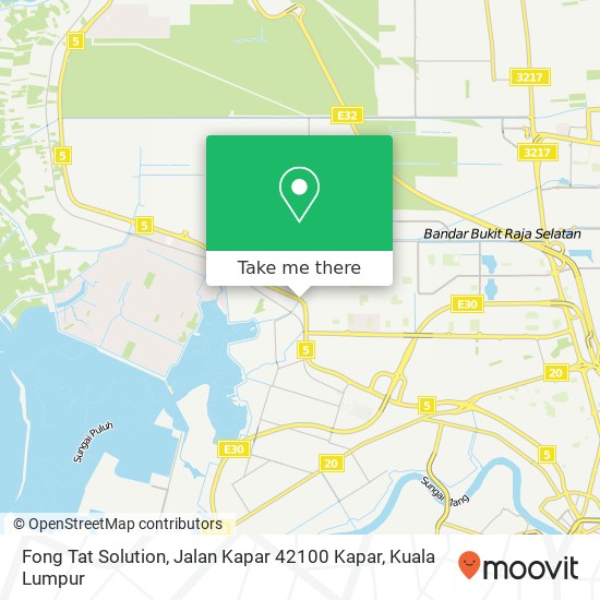 Fong Tat Solution, Jalan Kapar 42100 Kapar map