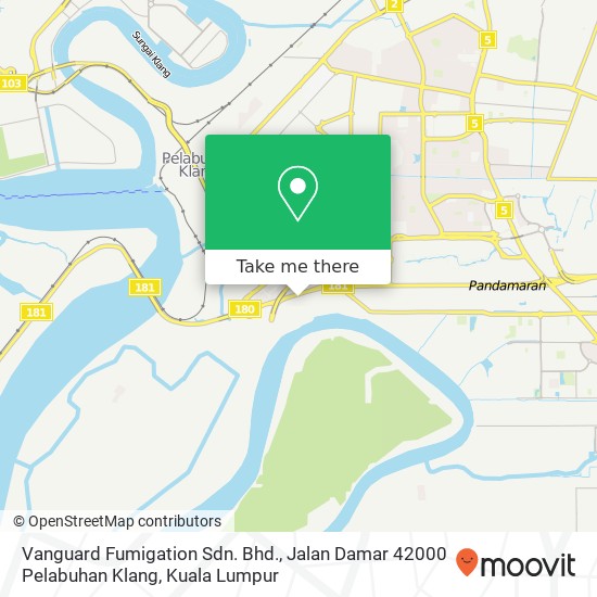 Vanguard Fumigation Sdn. Bhd., Jalan Damar 42000 Pelabuhan Klang map