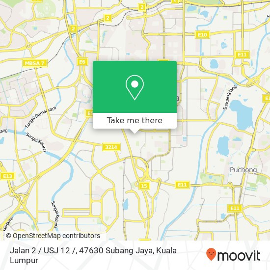 Peta Jalan 2 / USJ 12 /, 47630 Subang Jaya