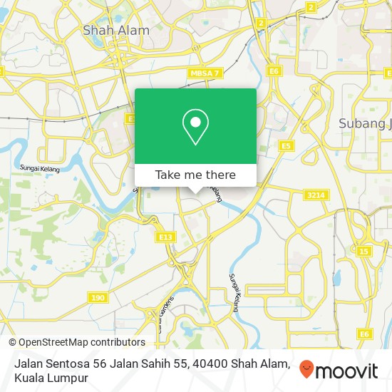 Jalan Sentosa 56 Jalan Sahih 55, 40400 Shah Alam map