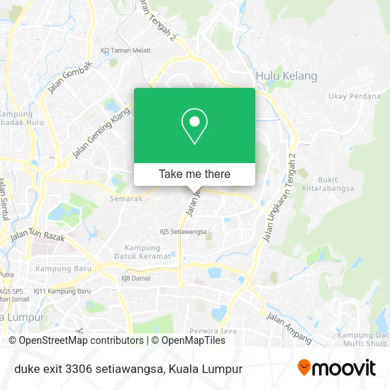 duke exit 3306 setiawangsa map