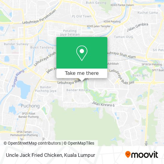 Uncle Jack Fried Chicken map