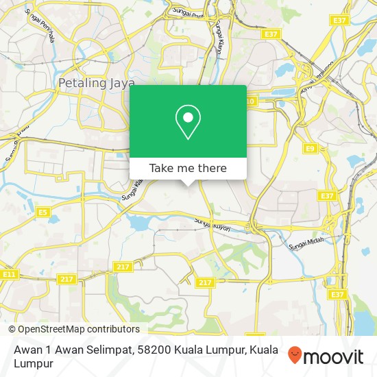 Awan 1 Awan Selimpat, 58200 Kuala Lumpur map