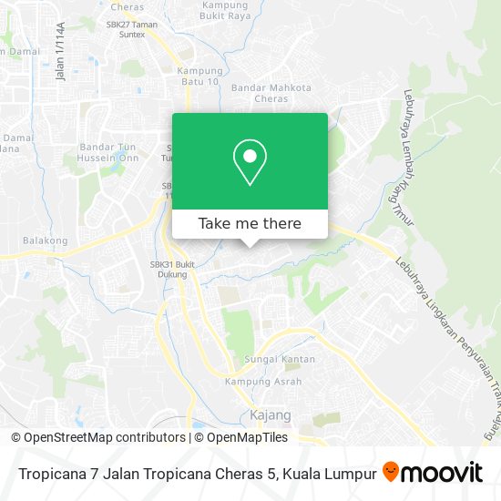 Tropicana 7 Jalan Tropicana Cheras 5 map