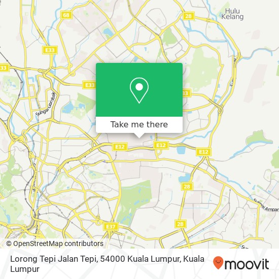 Peta Lorong Tepi Jalan Tepi, 54000 Kuala Lumpur
