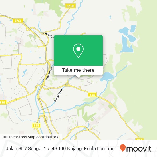 Peta Jalan SL / Sungai 1 /, 43000 Kajang
