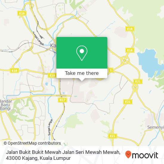 Jalan Bukit Bukit Mewah Jalan Seri Mewah Mewah, 43000 Kajang map