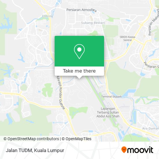 Jalan TUDM map