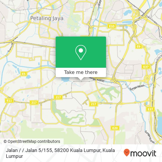 Jalan / / Jalan 5 / 155, 58200 Kuala Lumpur map