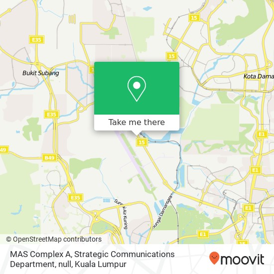 MAS Complex A, Strategic Communications Department, null map