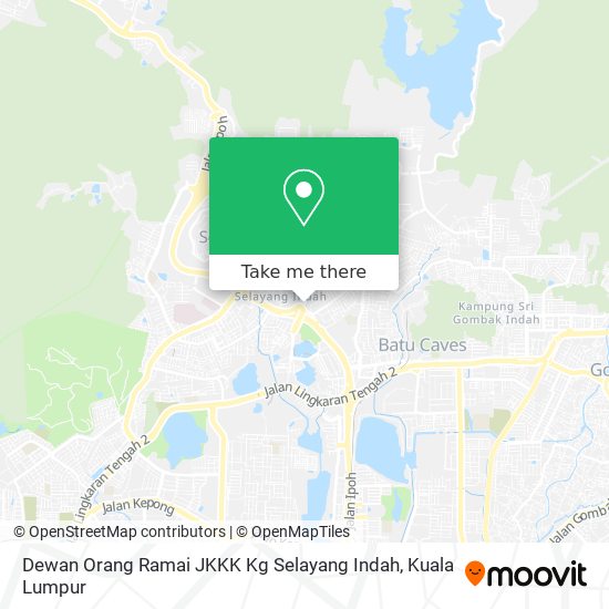 Dewan Orang Ramai JKKK Kg Selayang Indah map