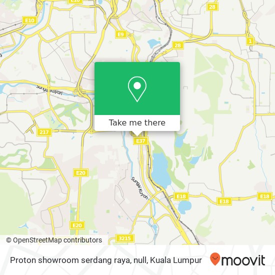 Proton showroom serdang raya, null map