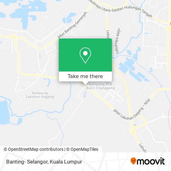 Banting- Selangor map